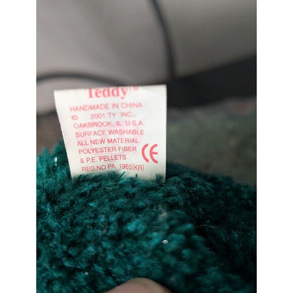 Teddy the Holiday Bear – TY Beanie Baby – MWMT – 2001 – Retired - Picture 3 of 3